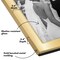 Americanflat Hinged Picture Frame with Wide, Beveled Molding and Shatter-Resistant Glass - Modern Metal Picture Frame Displays Two Photos - Elegant Photo Frames for Tabletop Display